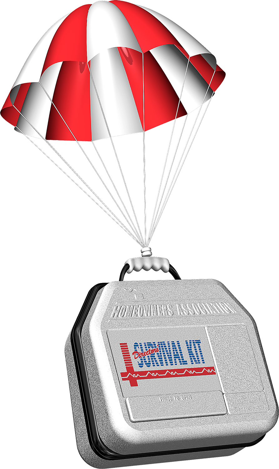 Kit on parachute